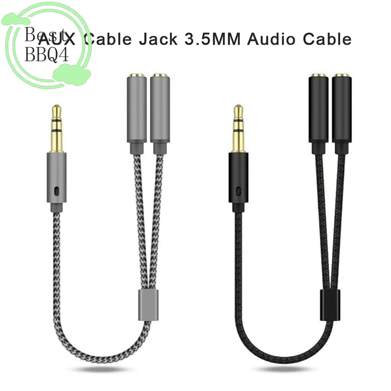 Earphone Splitter Jack - (BBQ4) สาย AUX แจ็ค 3.5 มม.
