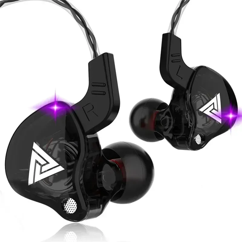 Wired Earphone Mic - Original QKZ AK6 ทองแดง HiFi หูฟังแบบมีสาย