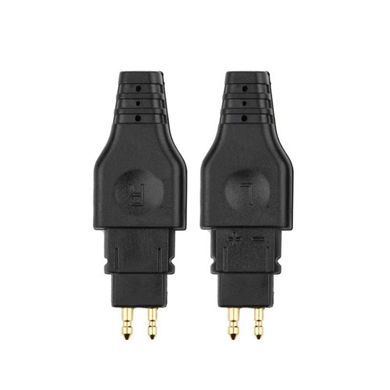 Sennheiser Headphone Hd 25 - 2ชิ้นมินิสายหูฟังโทรศัพท์ขาตัวเสียบหูฟังสัญญาณเสียงหัวเชื่อมปลั๊กสำหรับ HD650 HD600 HD580สีดำ HD25
