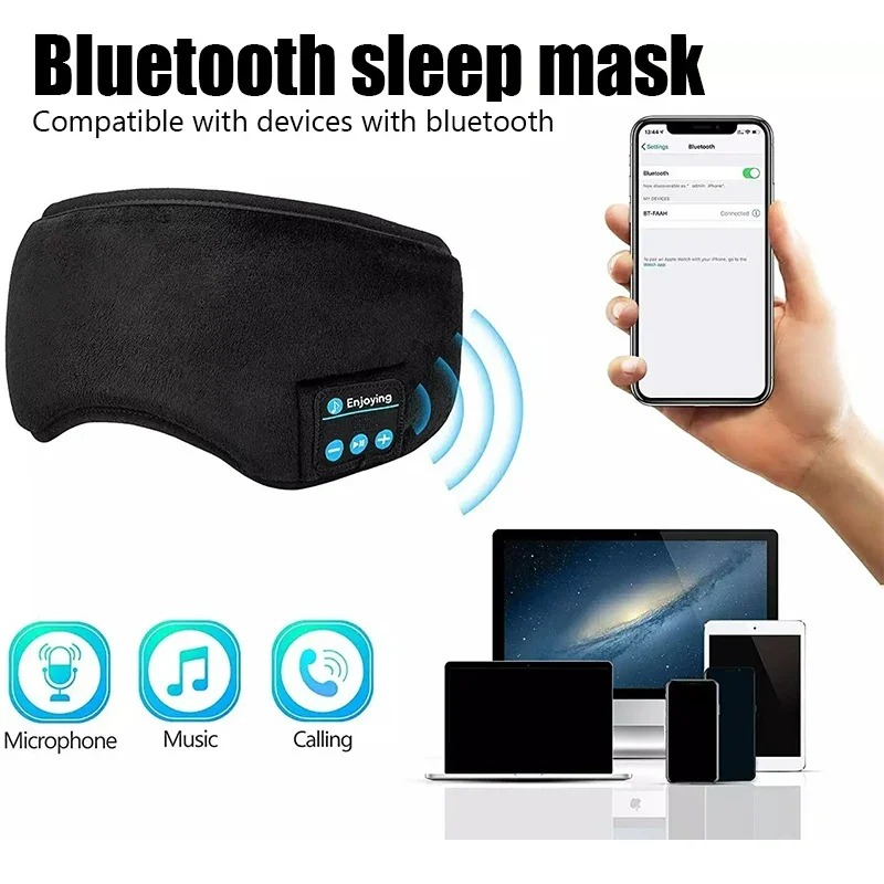 หน้ากากปิดตา 3 มิติ พร้อมหูฟัง - Bluetooth Headset On Ear บทวิจารณ์และราคา