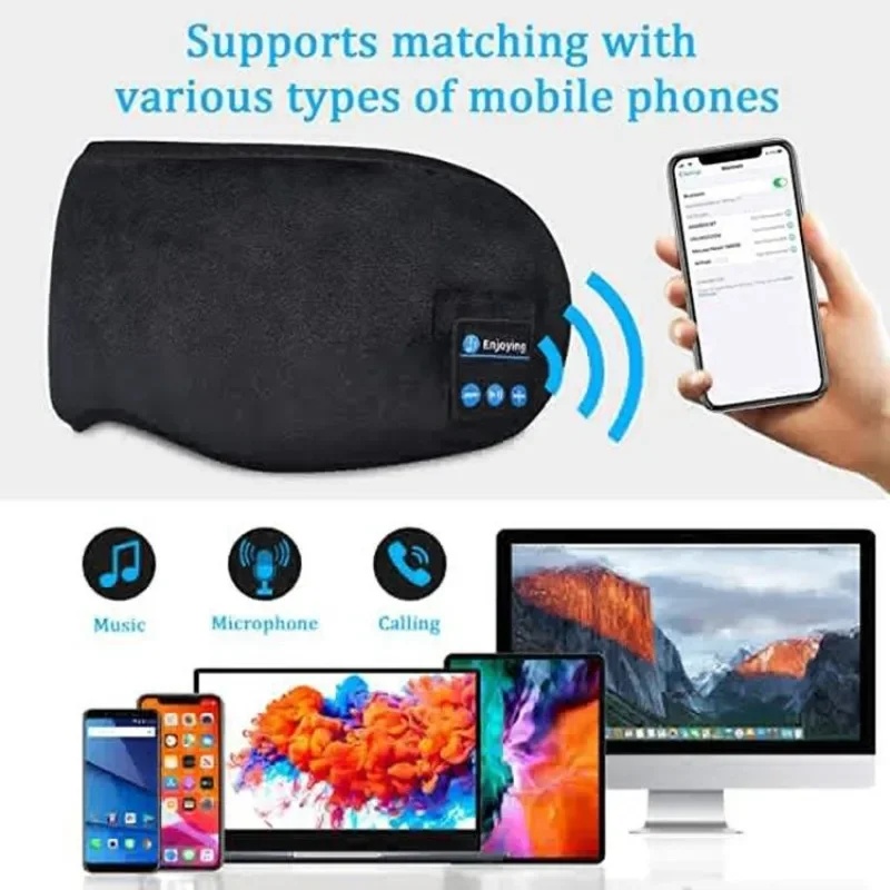 หน้ากากปิดตา 3 มิติ พร้อมหูฟัง - Bluetooth Headset On Ear บทวิจารณ์และราคา