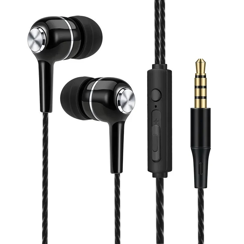 หูฟังแบบมีสาย 3.5 มม. หูฟังชนิ - Wired Earphone Mic บทวิจารณ์และราคา