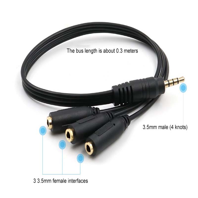 1 ชิ้น อะแดปเตอร์แยกสัญญาณเสีย - Earphone Splitter Jack บทวิจารณ์และราคา