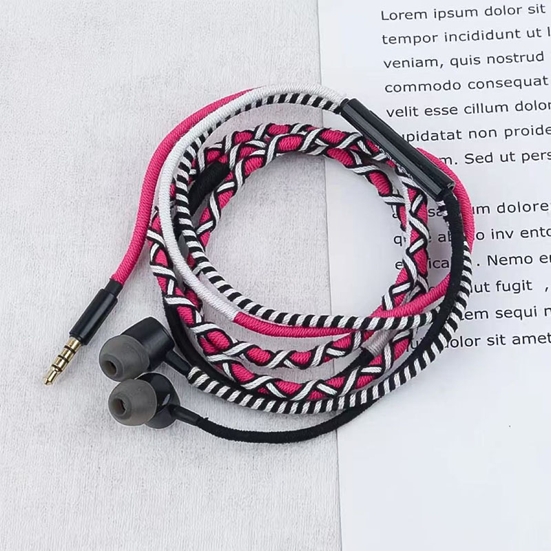 หูฟังแบบมีสายถัก 3.5 มม. หูฟัง - Wired Earphone Mic บทวิจารณ์และราคา